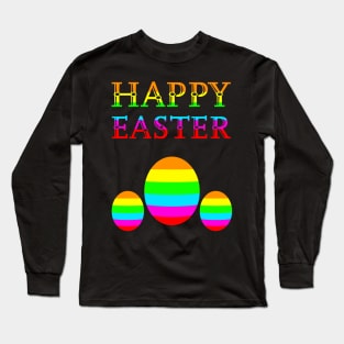 Rainbow Easter Eggs Long Sleeve T-Shirt